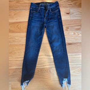 American Eagle Outfiters Shark Bite Jeans